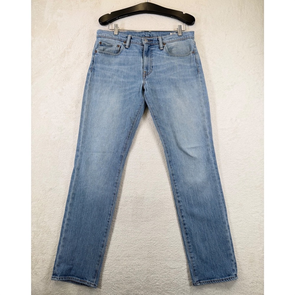 Levis 511 Slim Fit Jeans White Oak Cone Denim Light Wash 33x32 Mens